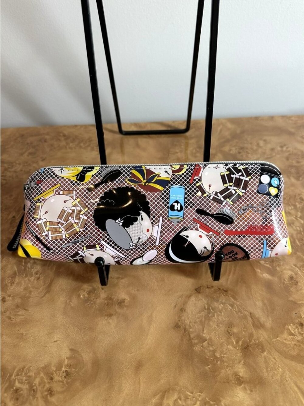 Harajuku Lovers Gwen Stefani Beauty Print PVC Cosmetic Makeup Bag Pencil Case